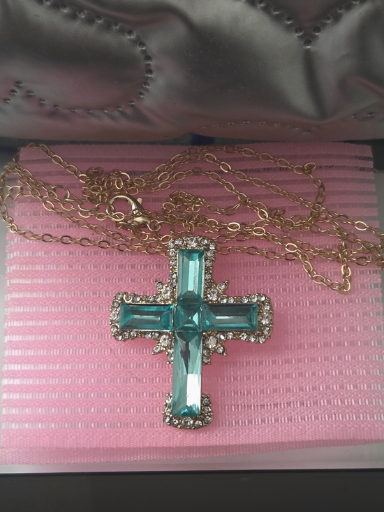 Galinas Jewelry - European and American Style Luxury High-Quality Synthetic Zirconia Cross Pendant